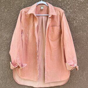 Duluth Trading Co Coral Corduroy Button-Down Shirt